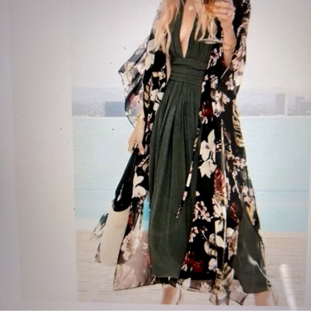 WALTER BAKER Tropical Print Caftan 'Tulum', One Size  -  NWT